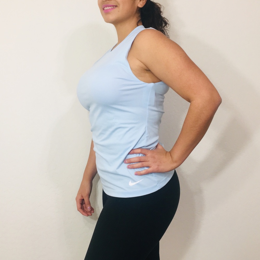 Nike Dri-Fit Tank With Mesh Shoulder